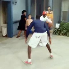 Streetball Legend Bone Collector makes a defender fall on his back