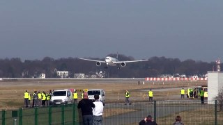 AIRBUS A350 First Landing in Germany - Special Carbon Livery