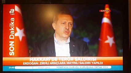 Erdoğan'dan skandal Dağlıca saldırısı açıklaması (06.09.2015)