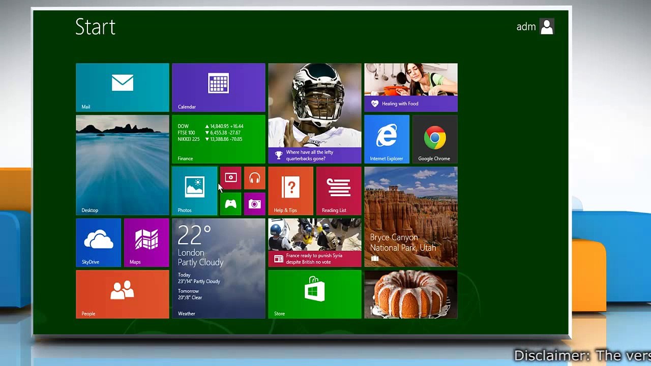 How to switch from Desktop mode to the Metro interface in Google™ Chrome on a Windows® 8.1 PC