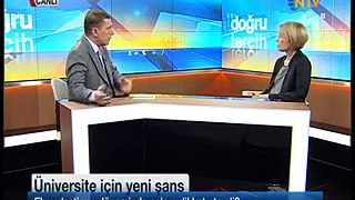 Işık Üniversitesi Rektörü Prof. Dr. Nafiye Güneç KIYAK NTV Sadık Gültekin Doğru Tercih Programında!