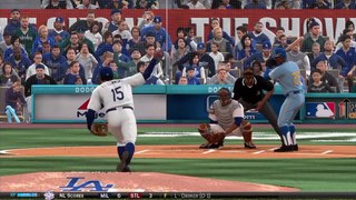 MLB 15 The Show PS4 Dodgers-Mariners Freddie Fitzsimmons vs Steve Trout (1st Inning)