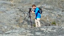 Shooting video near Exit Glacier, Alaska