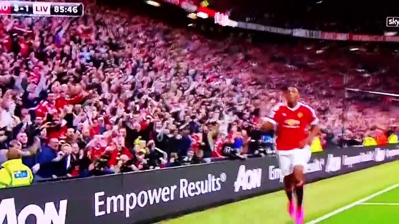 Anthony Martial Goal vs Liverpool 12/09/2015