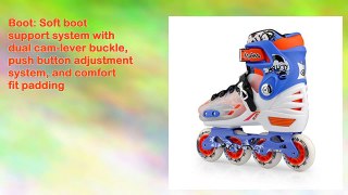 Smartodoors Childrens Miami 4 Size Adjustable Skate Blueorange M35