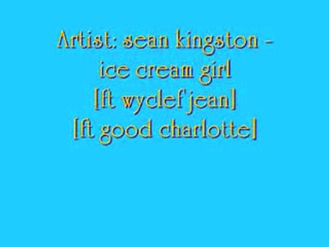sean kingston ice cream girl