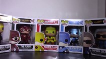 Funko Pop Vinyl Figures - tha Flash,inverse, reverse, blue lantern & Captain Cold