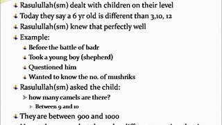 Children around the Prophet(Intro) by Hesham Al-Awadi ppt part 4