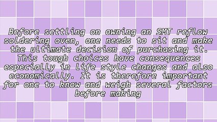 Buying An SMT Reflow Soldering Oven