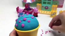 Peppa Pig Ice Cream Parlor Building Toys Play Doh Rainbow Ice Cream DIY La Heladería de Peppa Pig