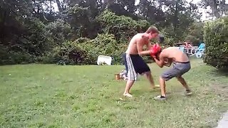 Baby daddy and brother boxing