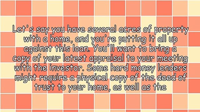 How to Prepare for a Loan From a Hard Money Lender