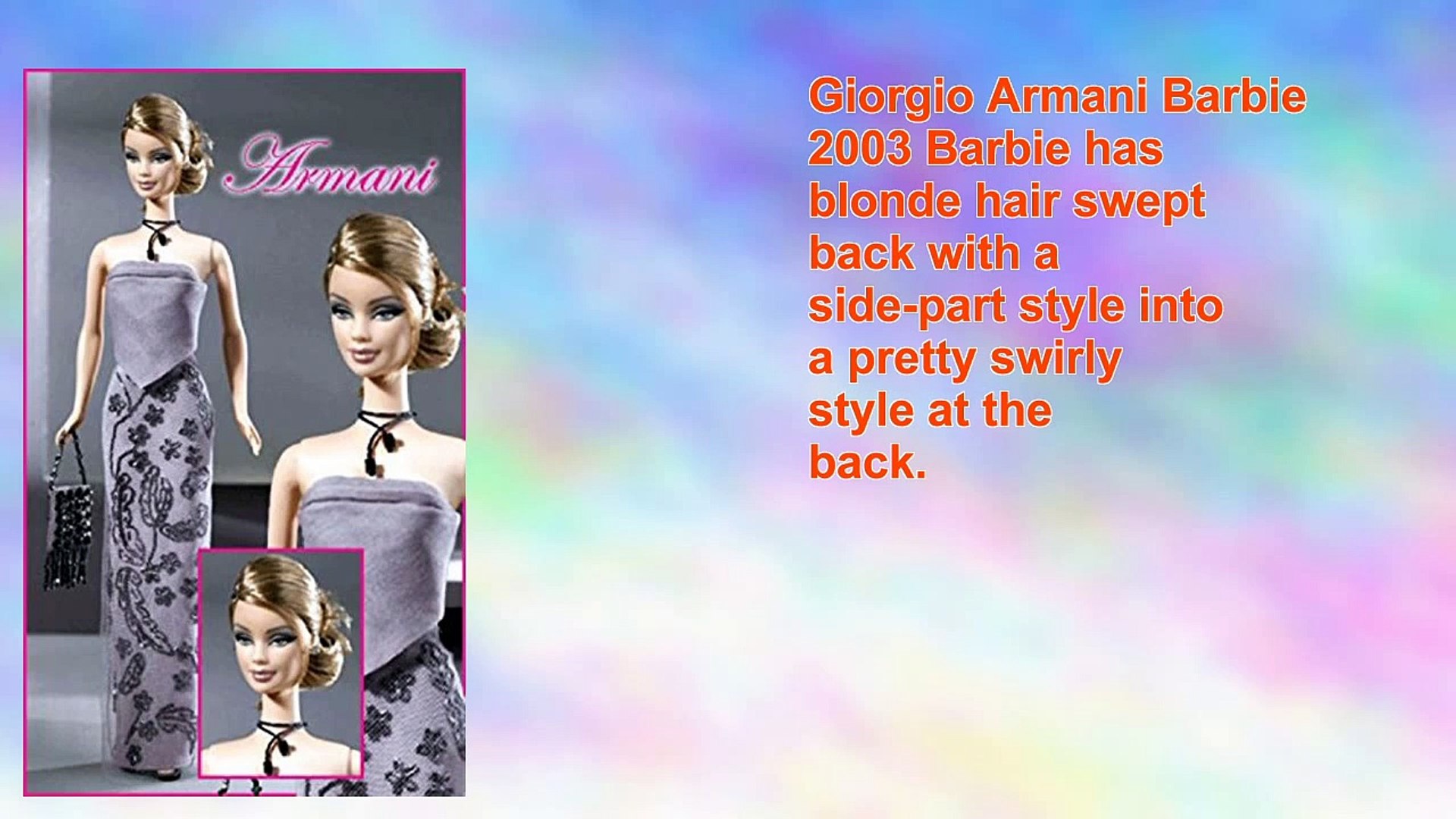 2003 Barbie Collectibles Giorgio Armani Barbie - video dailymotion