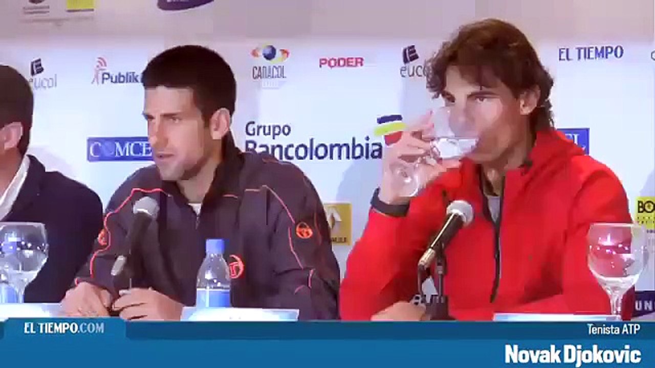 Nadal Vs Djokovic Conferencia de Prensa Bogota 2011