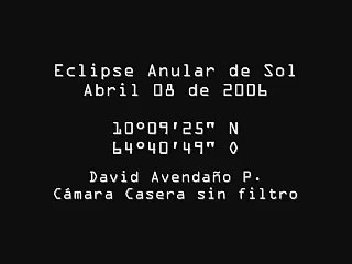 Eclipse Solar Parte II 2005