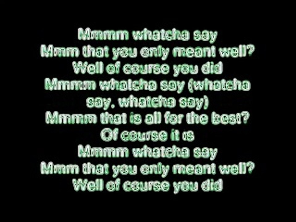 Whatcha say - Jason Derulo Lyrics
