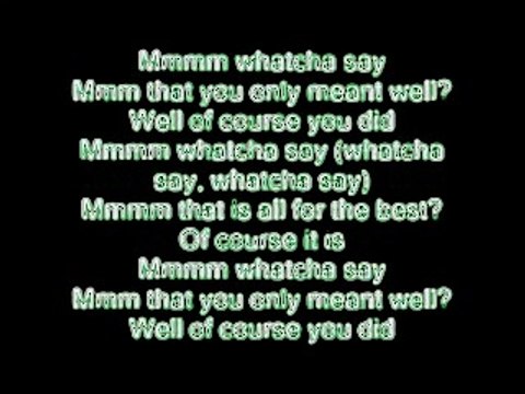 Whatcha say - Jason Derulo Lyrics