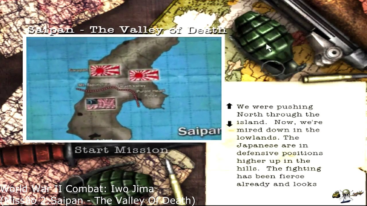 World War II Combat: Iwo Jima - Missão 2 (Saipan - The Valley Of Death)