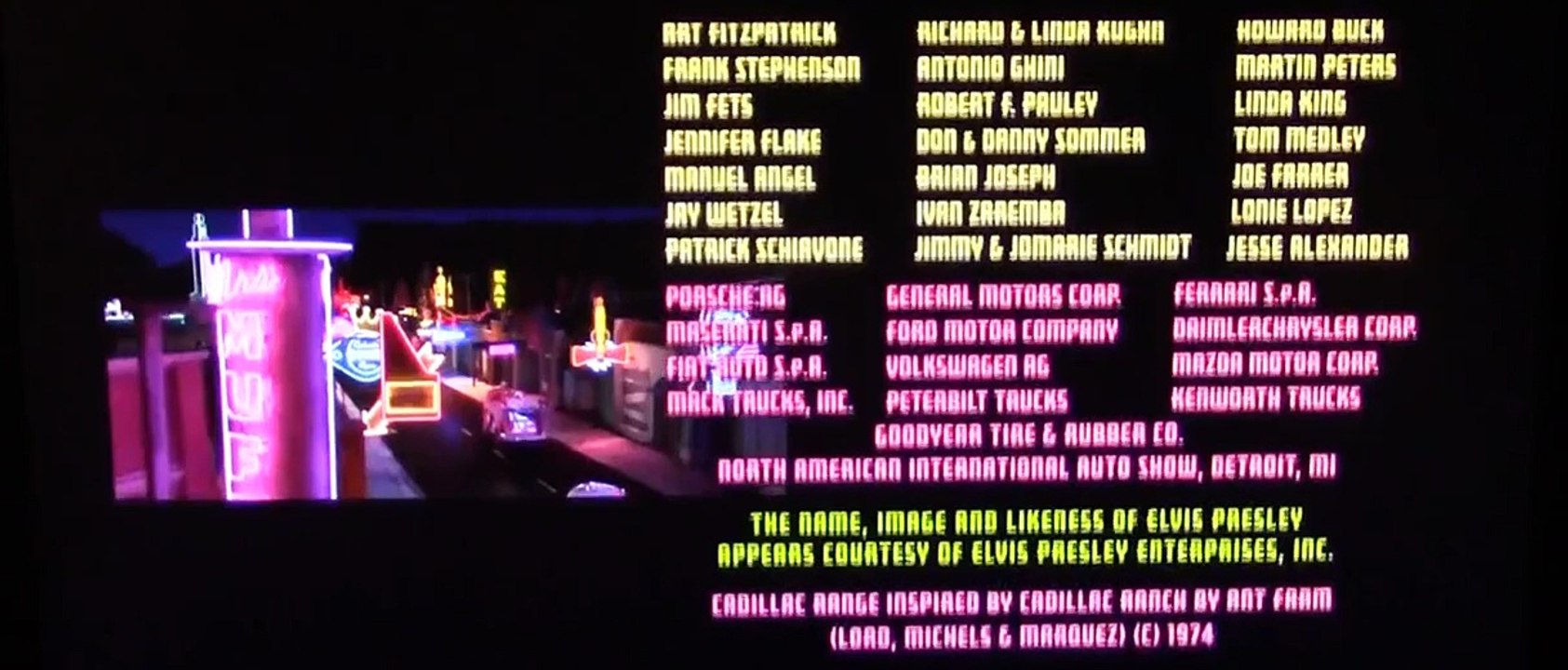 WALT DISNEY PICTURES & PIXAR ANIMATION STUDIOS CARS 2006 CLOSING