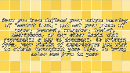 Take One Off The Bucket List!