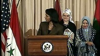Condolezza Rice awards Susana Trimarco. Marita Verón PART 3