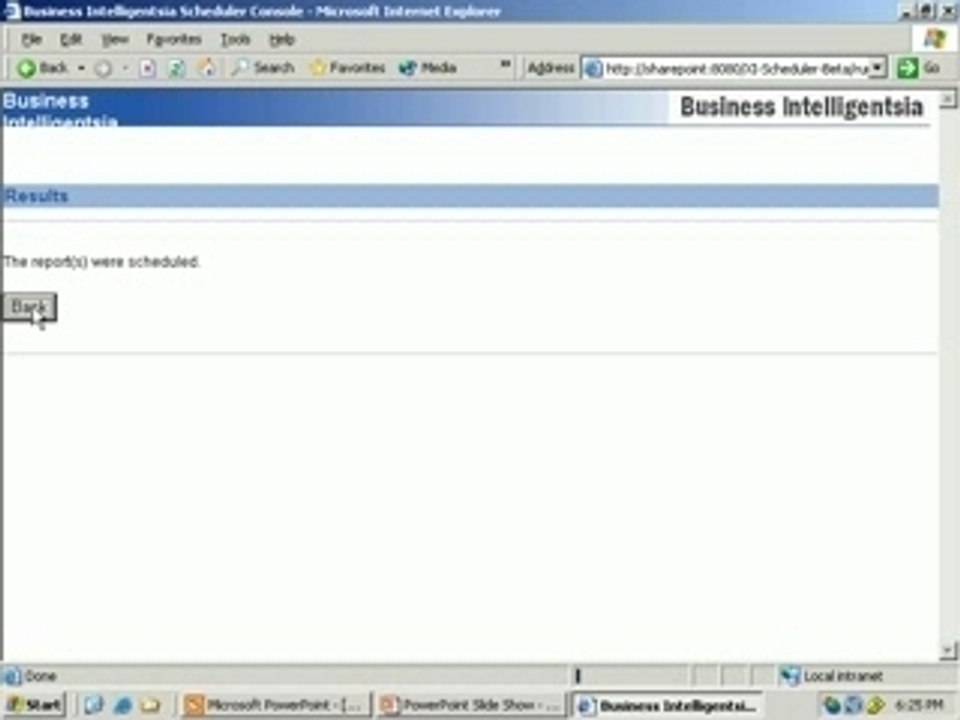 Scheduler Console for XIR2