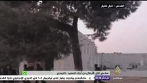 صور أولية لاعتداءات قوات الاحتلال الإسرائيلي على المسجد الأقصى