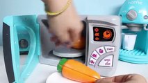 Play@Home Microwave Oven Toy Play-Doh Just Like Home Toy Cutting Food Cooking Playset Toy Videos