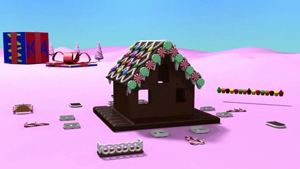 Christmas cartoons for toddlers kids children  Construction game  gingerbread house