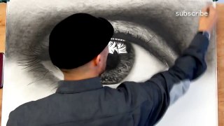 How to Draw a realistic Eye speed painting Tutorial