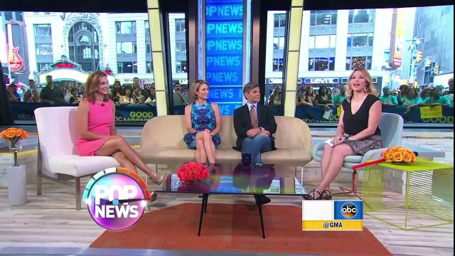 Paula Faris - strappy high heels & hot pink dress - Sept 9, 2015
