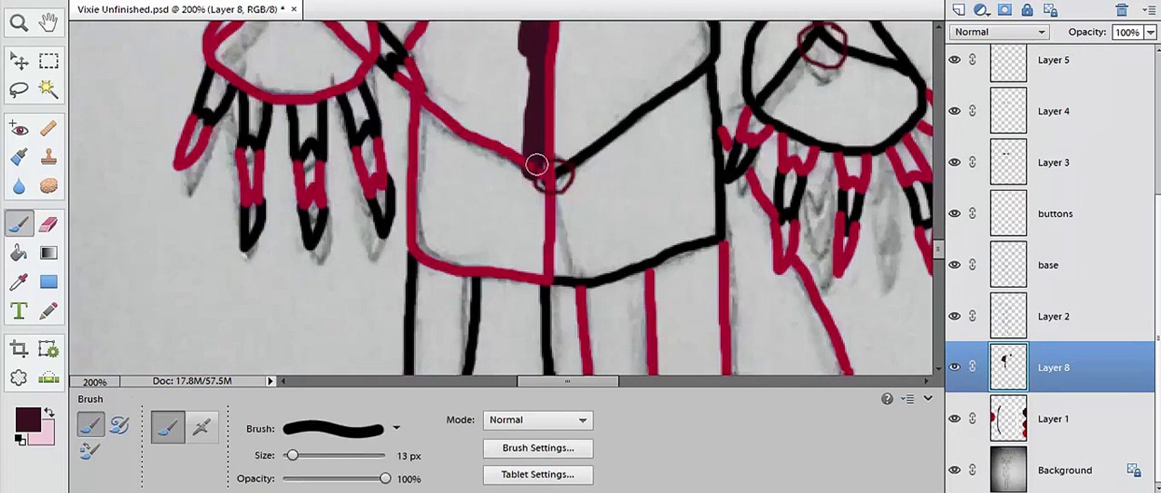 FNaF OC Speedpaint-Vixie the Wolf