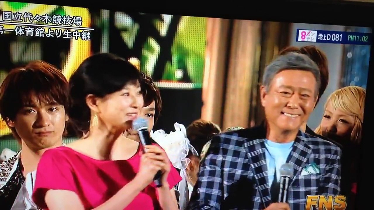 【ジャニーズ派閥越え？】グランド・フィナーレで嵐とSMAPが隣同士に#$FNSうたの夏まつり 2015