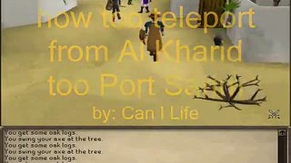 How to teleport from Al-Kharid to Port Sarim
