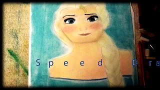 Speed Drawing:  Elsa From Frozen
