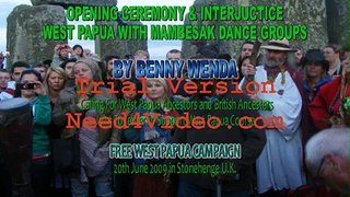 Opening Ceremony and Interjuctice West Papua with Mambesak Dance Groups By Benny Wenda