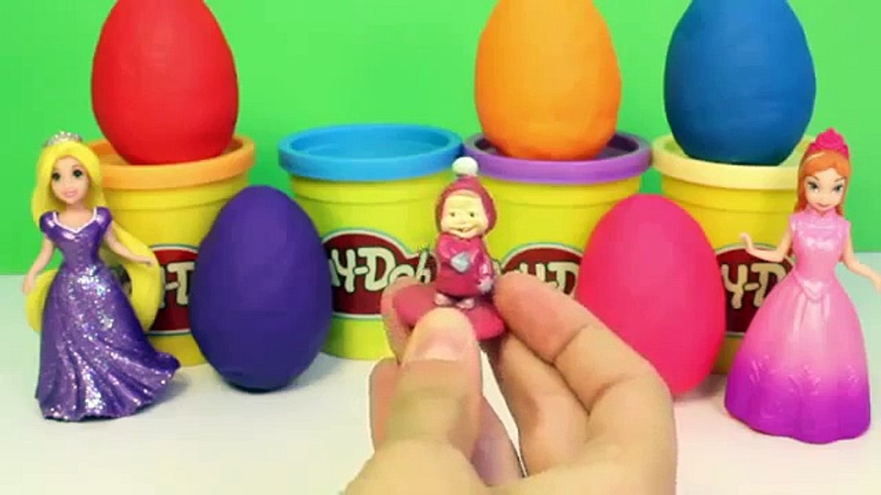 Play Doh Eggs Masha and the Bear Surprise Eggs Маша и Медведь Masha y el Oso Masha Surprise Eggs