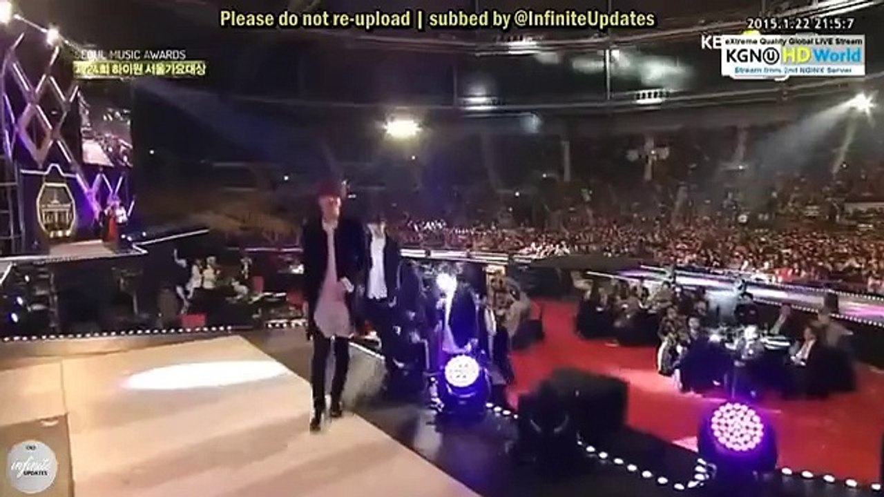 [ENG-SUB] 150122 Seoul Music Awards - Bonsang Award : INFINITE 'Myungsoo's Speech'