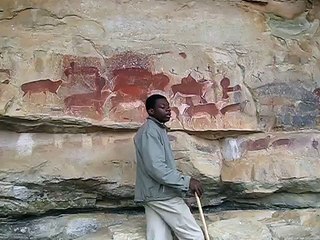 South Africa - Bushmen's Painting at Drakensberg