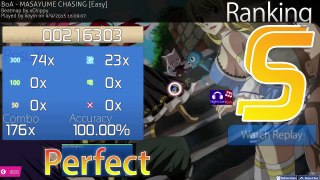 [osu!] BoA - MASAYUME CHASING [Easy] (SS - NC,HR)