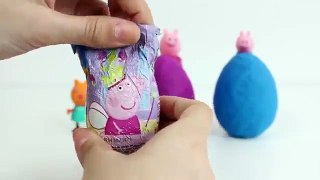 Peppa Pig Play-Doh Surprise Eggs Peppa Pig Toys Juguetes de Peppa Pig Huevos Sorpresa de Plastilina