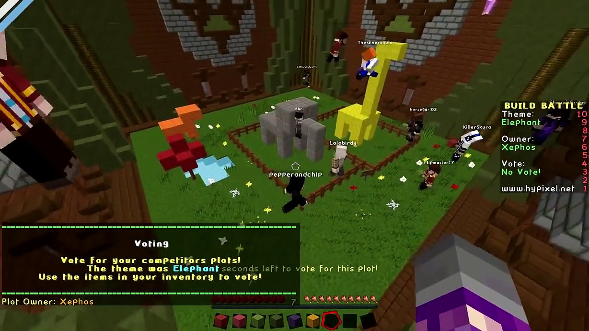 Minecraft Build Battles Elephant And Snowman Video Dailymotion