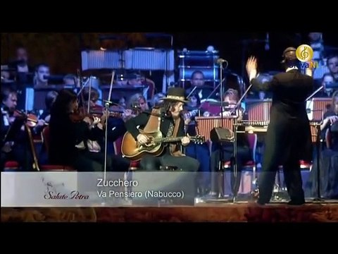 Zucchero @ Pavarotti Va Pensiero - Pavarotti Zucchero Cambodian Tibetan Children Choir