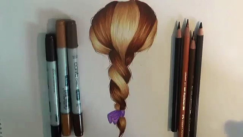 drawing tutorial part2 | brown braid