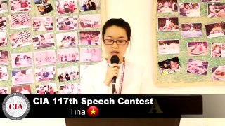 (English School in Cebu, Philippines ) Cebu International Academy- 117th Speech Contest (Tina)