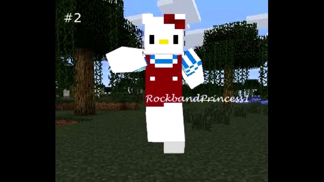 Minecraft Skins Top Cartoon Minecraft Skins For Hello Kitty