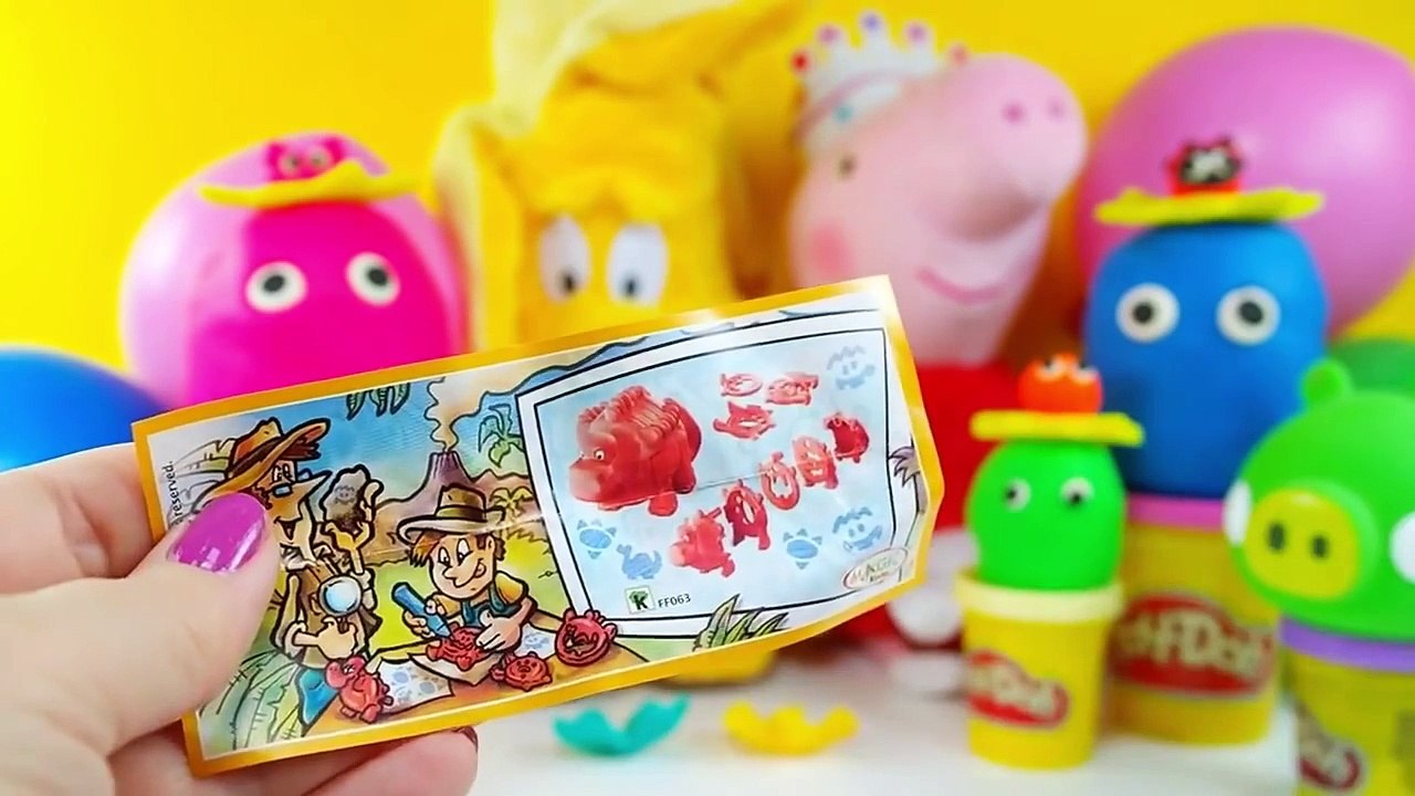 Kinder surprise eggs - Peppa pig Kinder surprise eggs Frozen kinder play doh cake Mickey Mouse