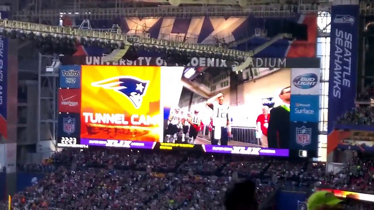 New England Patriot & Seattle Seahawks Entrance for Superbowl XLIX