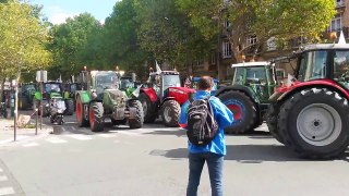 FRANCE Manifestation des agriculteurs à Paris le 3 septembre 2015