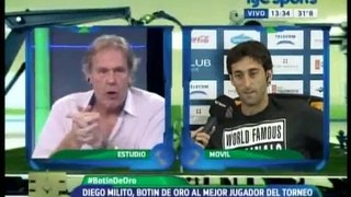 Diego Milito Botín de Oro al mejor Jugador del torneo 2014 (Entrevista completa)